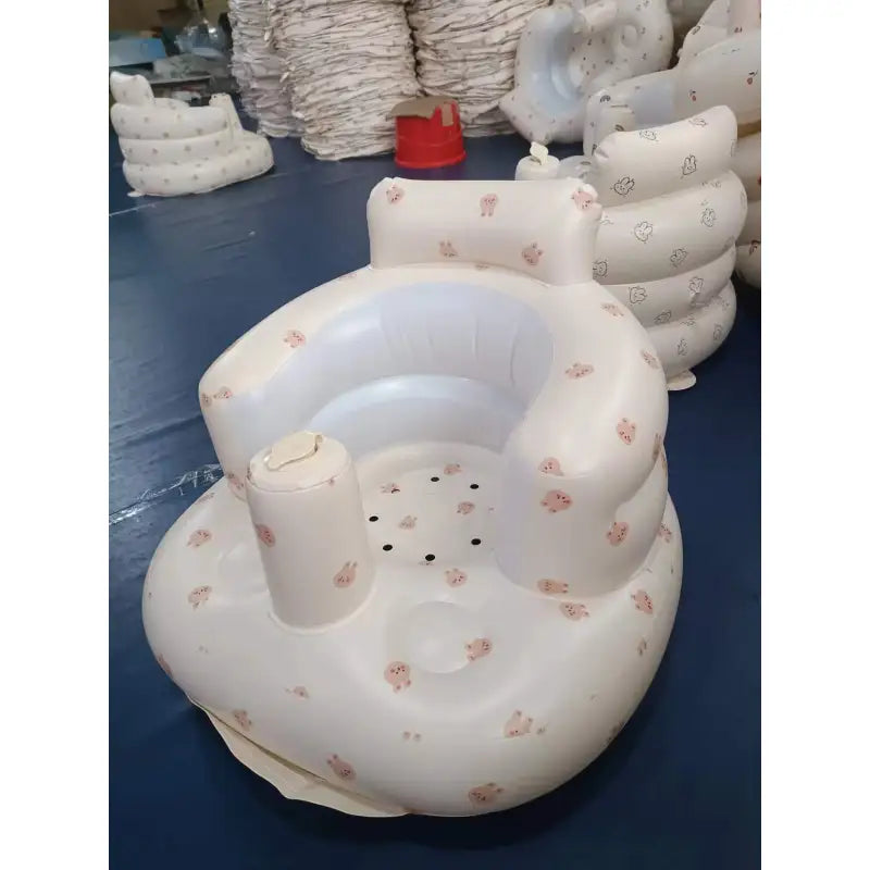 Bubble Seat Baby Buddy! 🛁 Inflatable Infant Chair for Bathtime & Mealtime - Portable, Safe & Waterproof