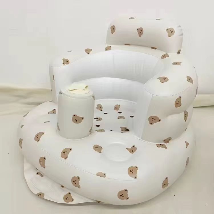 Bubble Seat Baby Buddy! 🛁 Inflatable Infant Chair for Bathtime & Mealtime - Portable, Safe & Waterproof