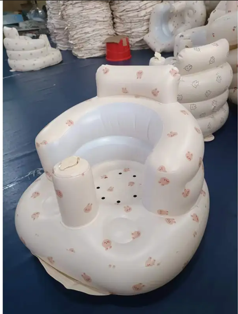 Bubble Seat Baby Buddy! 🛁 Inflatable Infant Chair for Bathtime & Mealtime - Portable, Safe & Waterproof